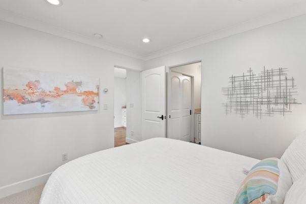 Bedroom, Interior, Recessed Lighting