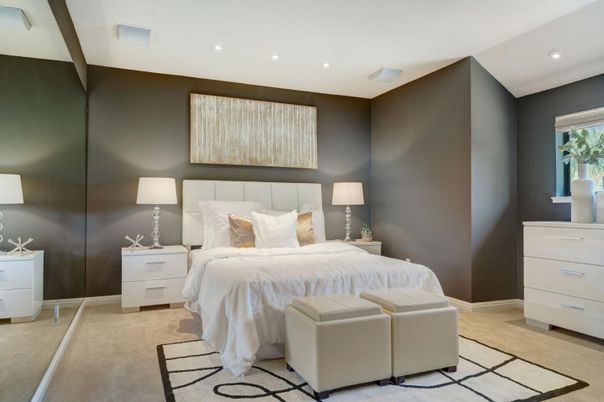 Bedroom, Interior, Recessed Lighting