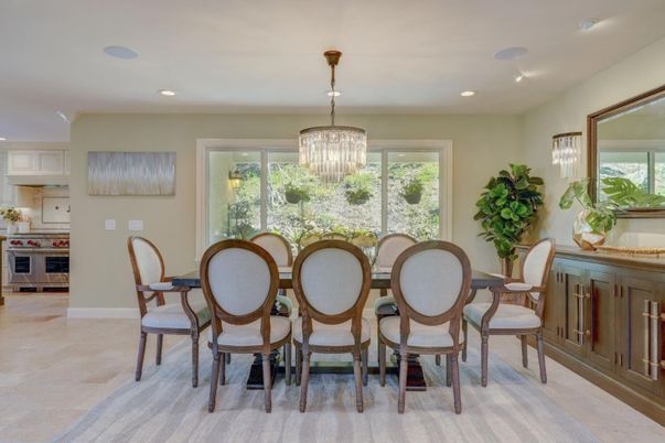 Chandelier, Dining room, Interior, Kitchen, Recessed Lighting