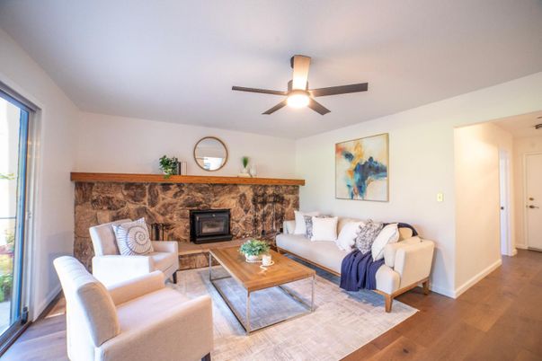 Fireplace, Interior, Living room, Wood Texture Flooring