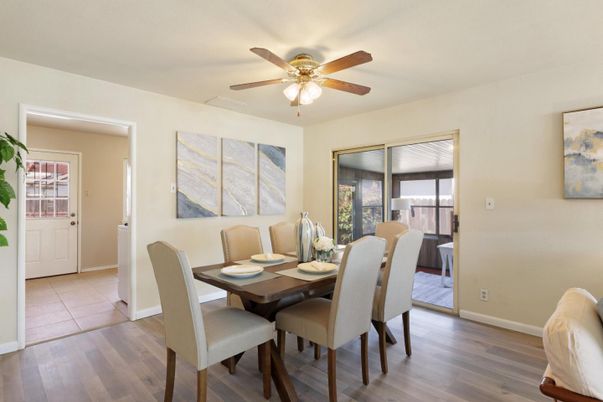 Dining room, Interior, Wood Texture Flooring