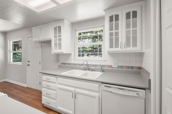 Interior, Kitchen, Wood Texture Flooring