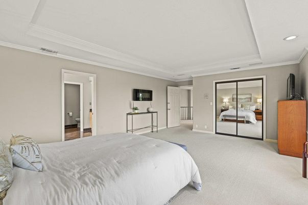 Bedroom, Interior, Recessed Lighting