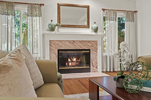 Fireplace, Interior, Living room, Wood Texture Flooring