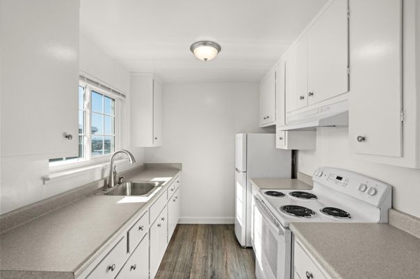 Interior, Kitchen, Wood Texture Flooring