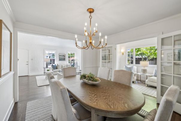 Chandelier, Dining room, Interior, Living room, Wood Texture Flooring
