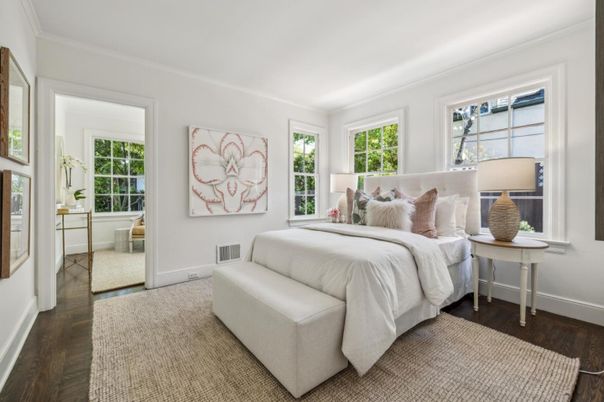 Bedroom, Interior, Wood Texture Flooring