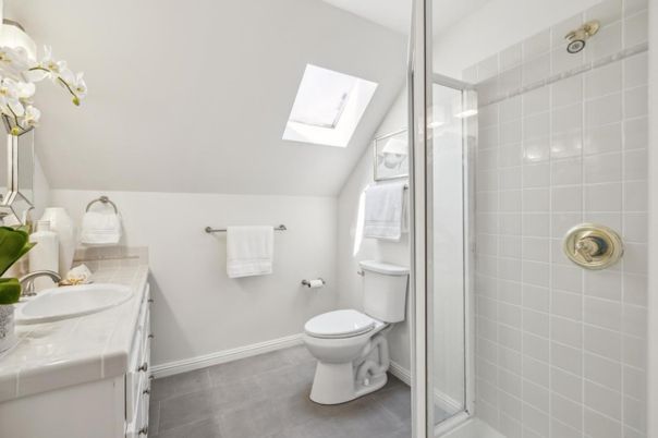 Bathroom, Glass Shower, Interior, Tile Countertops