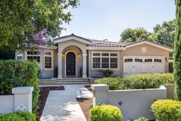 Attached, Exterior, Facade, Spanish Mediterranean