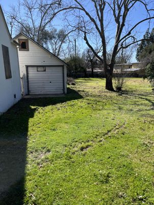 Backyard, Detached Garage, Exterior