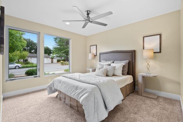 Bedroom, Interior, Recessed Lighting