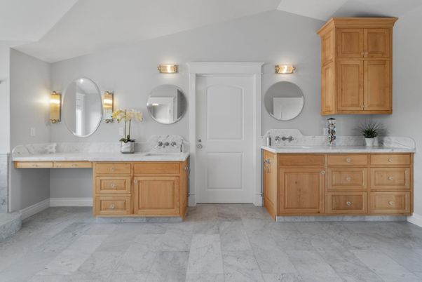 Bathroom, Dual Sink Vanities, Interior, Marble
