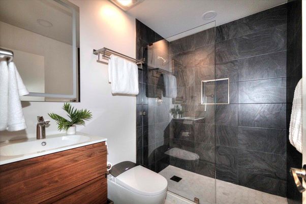 Bathroom, Glass Shower, Interior