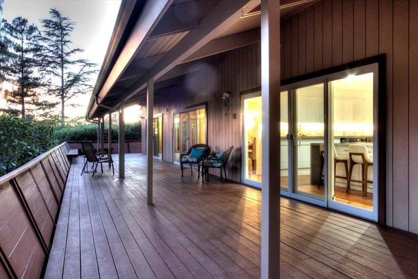 Exterior, Wood Texture Flooring