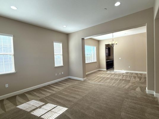 Chandelier, Empty room, Interior, Recessed Lighting