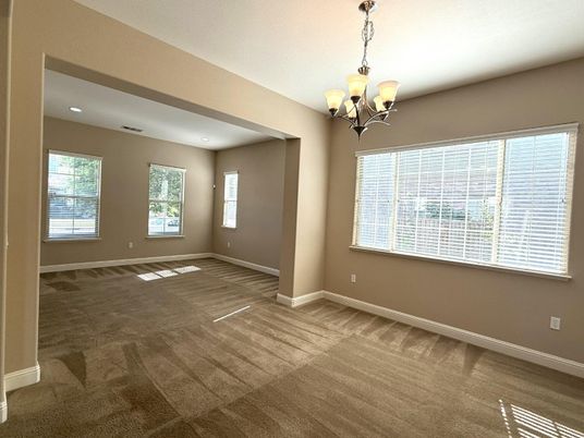 Chandelier, Empty room, Interior, Recessed Lighting