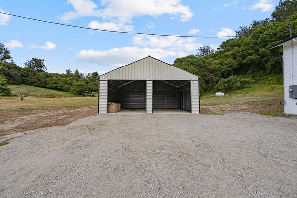 Backyard, Detached Garage, Exterior