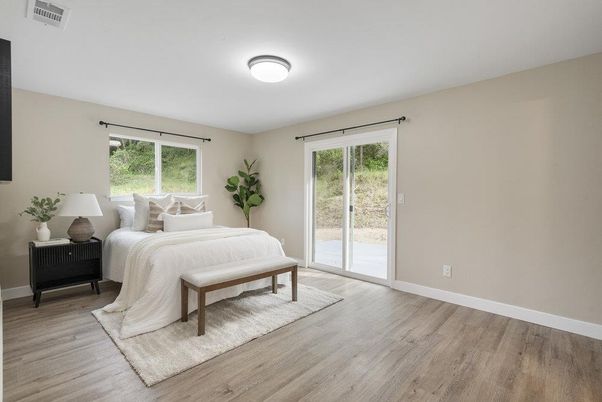 Bedroom, Interior, Wood Texture Flooring