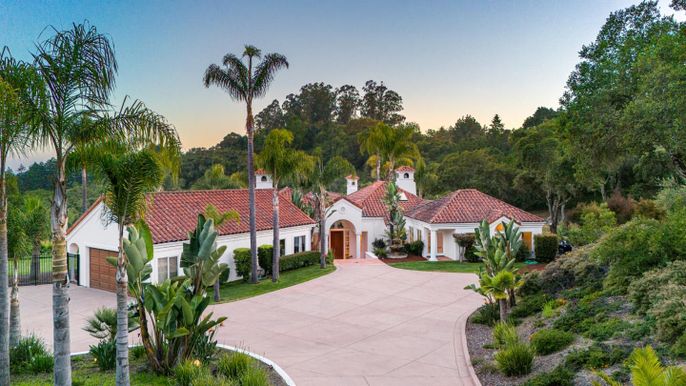 Attached, Backyard, Exterior, Facade, Mediterranean