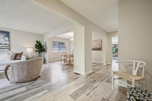 Dining room, Interior, Living room, Wood Texture Flooring