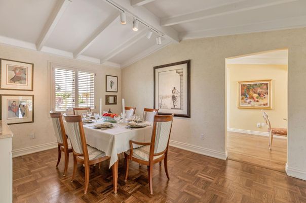 Dining room, Interior, Wood Texture Flooring