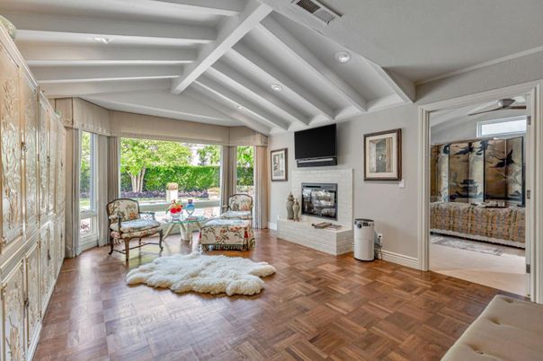 Fireplace, Interior, Wood Texture Flooring