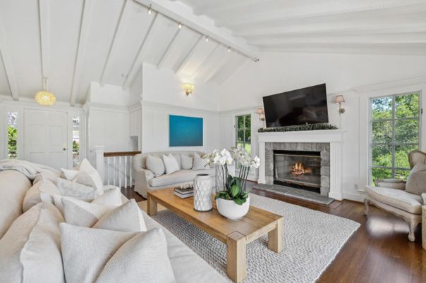 Fireplace, Interior, Living room, Wood Texture Flooring