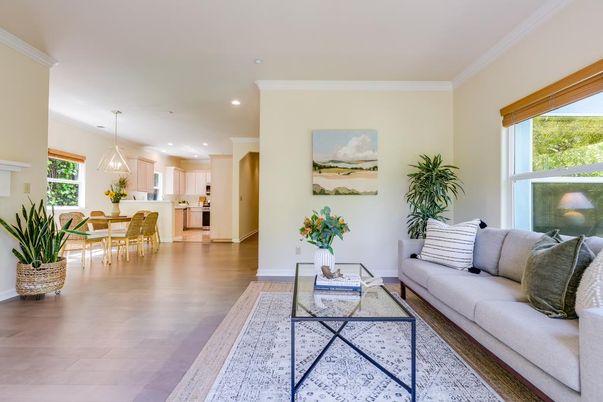 Dining room, Interior, Kitchen, Living room, Pendant Lights, Recessed Lighting, Wood Texture Flooring