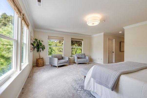 Bedroom, Interior, Recessed Lighting