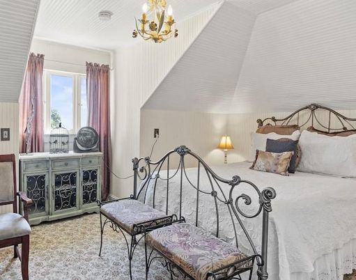Bedroom, Chandelier, Interior