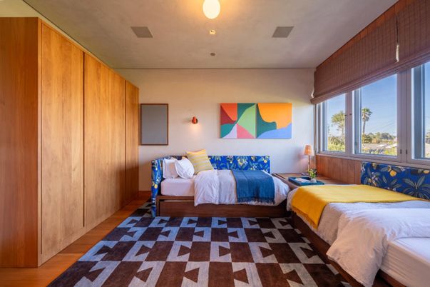Bedroom, Interior, Wood Texture Flooring