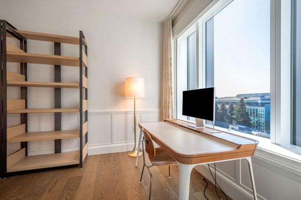 Home Office, Interior, Wood Texture Flooring