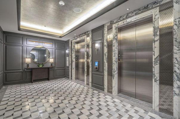 Elevator, Interior, Recessed Lighting