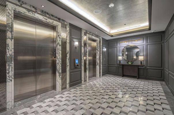Elevator, Interior, Recessed Lighting