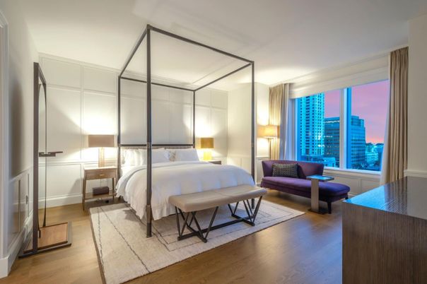 Bedroom, Interior, Wood Texture Flooring