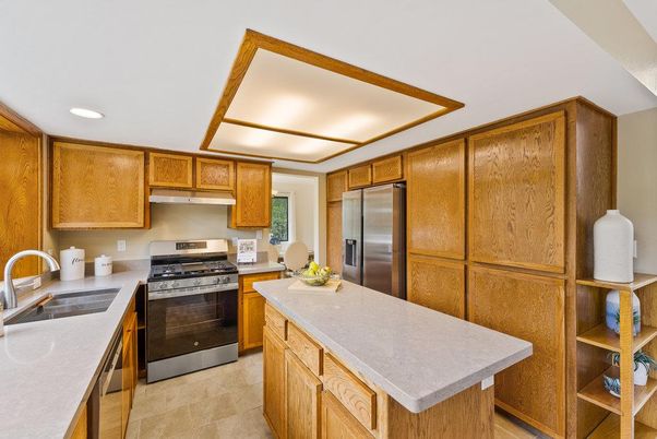 Interior, Kitchen, Recessed Lighting, Stainless Steel Appliances