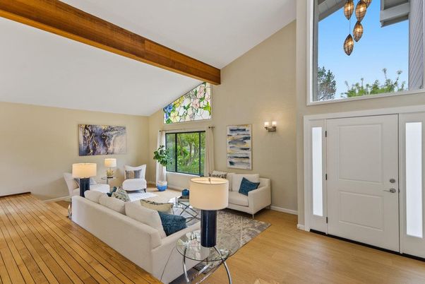Interior, Living room, Wooden Beams, Wood Texture Flooring