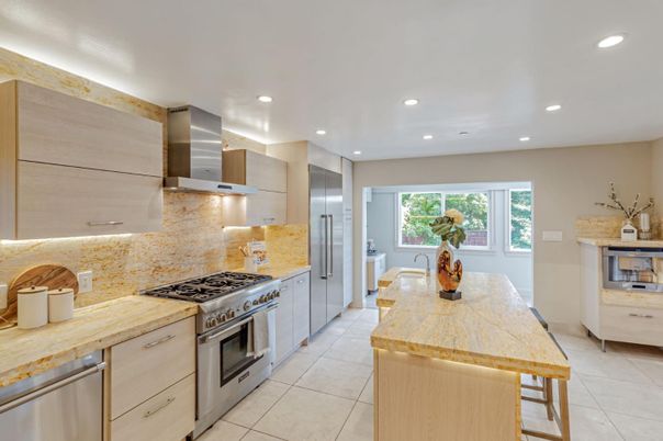Interior, Kitchen, Recessed Lighting, Stainless Steel Appliances