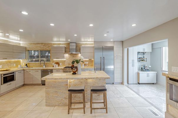Interior, Kitchen, Recessed Lighting, Stainless Steel Appliances