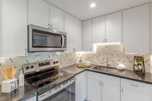 Interior, Kitchen, Recessed Lighting, Stainless Steel Appliances