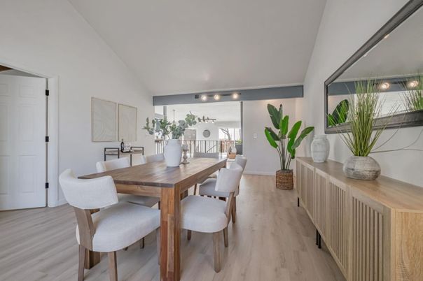 Dining room, Interior, Wood Texture Flooring