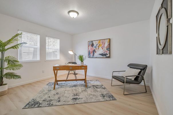 Home Office, Interior, Wood Texture Flooring