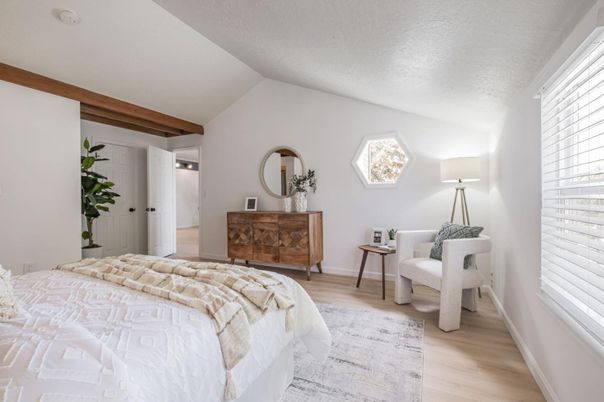 Bedroom, Interior, Wood Texture Flooring