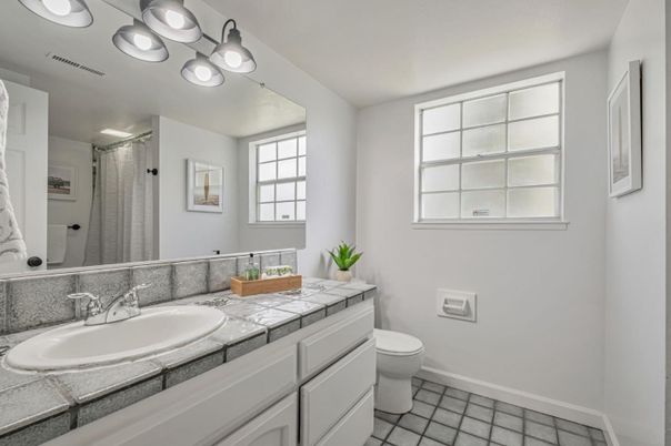 Bathroom, Dual Sink Vanities, Interior, Tile Countertops
