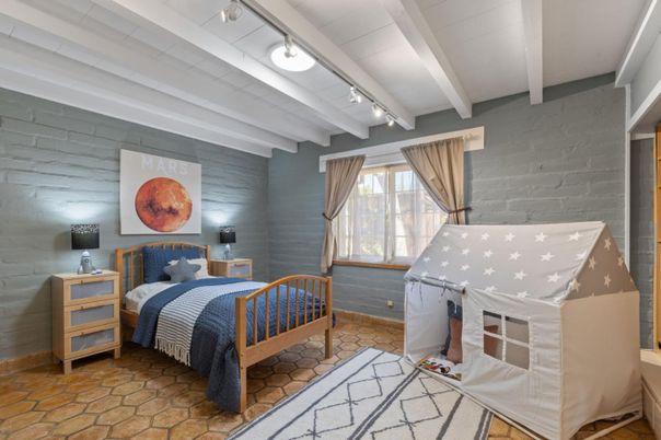 Bedroom, Interior, Stone Walls