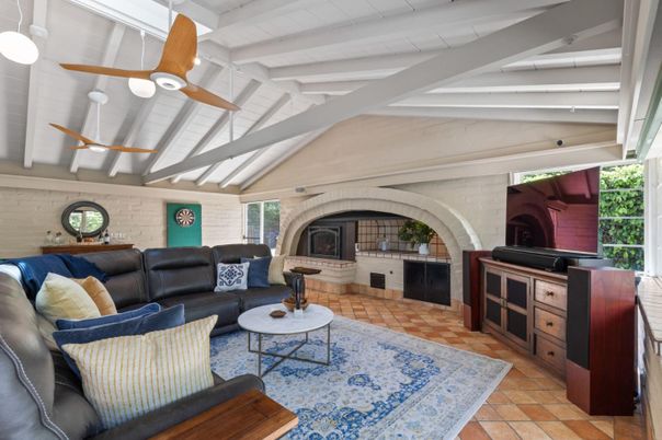 Fireplace, Interior, Living room, Stone Walls