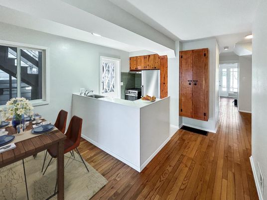 Dining room, Interior, Kitchen, Wood Texture Flooring