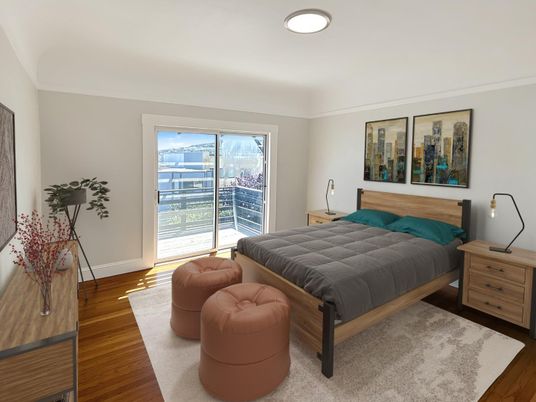 Bedroom, Interior, Wood Texture Flooring