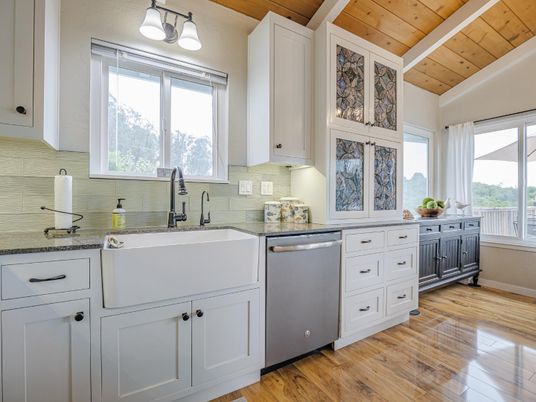 Interior, Kitchen, Wooden Ceilings, Wood Texture Flooring