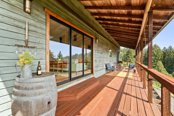 Exterior, Wood Texture Flooring